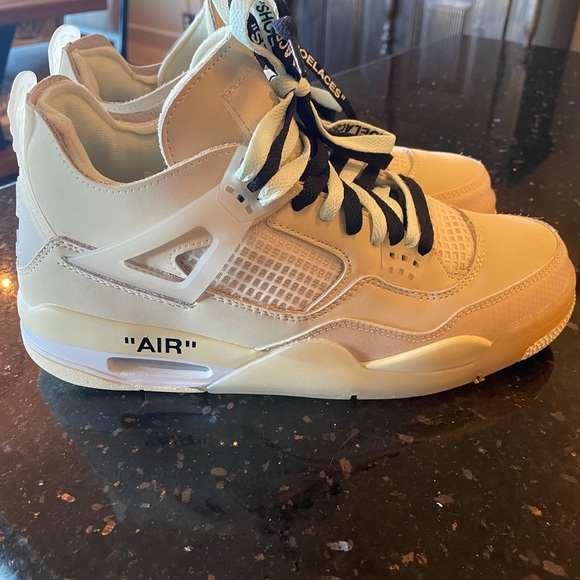 Nike Jordan 4 Retro Off-white Sail women’s 12.5 - Picture 5 of 11